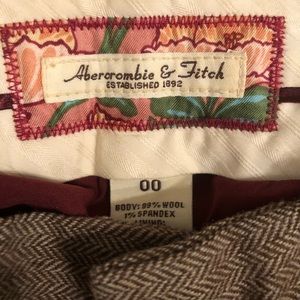 Abercrombie 00 Brown Wool Dress Pants